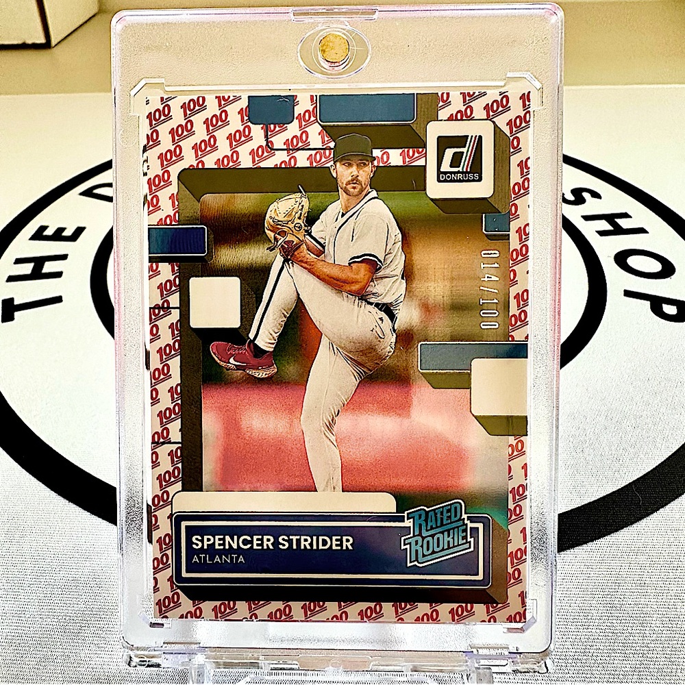 2022 Panini Donruss Rated Rookie 100 - SPENCER STRIDER - /100 Rookie Braves MLB